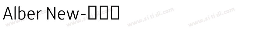 Alber New字体转换